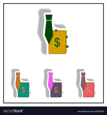 Sales manager sign collection vector image Sales manager sign collection vector image
