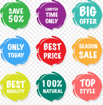 Sales Sticker Price tag - Vector seasonal sale price cards Sales Sticker Price tag - Vector seasonal sale price cards