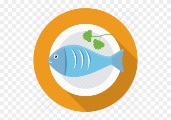 Salmon Clipart Blue Food - Fish Food Icon Png