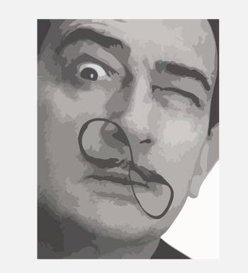 Salvador Dali Artist Painter - Free vector graphic on Pixabay