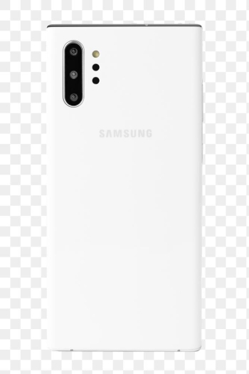 Samsung Galaxy Note 10+ aura white png mobile phone rear vi. SEPTEMBER 14, 2020 - BANGKOK, THAILAND