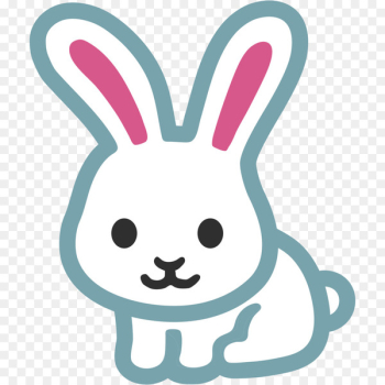 Samsung Galaxy S7 Emoji Rabbit Sticker Computer - Hand painted rabbit,lovely,Acting cute,line,Cartoon bunny 