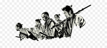 Samurai Film Subtitle 720p 1080p - Black and white illustration samurai 