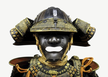 Samurai helmet collage element, isolated | Free PSD - rawpixel