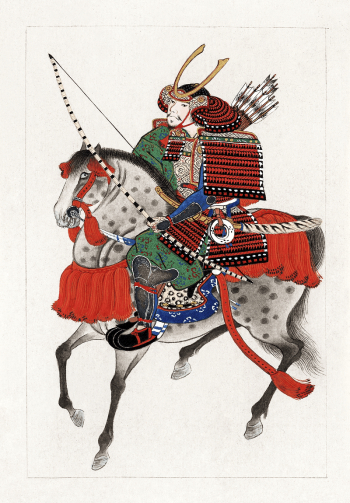 Samurai on horseback (1878) vintage | Free Photo Illustration - rawpixel Samurai on horseback (1878) vintage | Free Photo Illustration - rawpixel