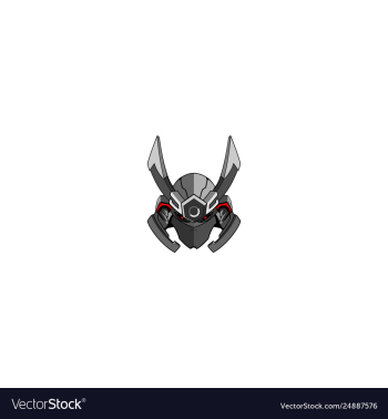 Samurai shogun creative logo vector image