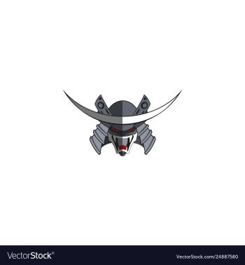 Samurai shogun creative logo vector image