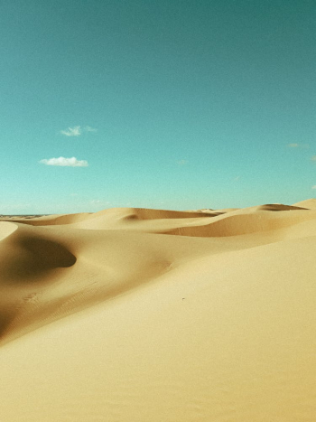 Sand Dunes Under Blue Sky Sand Dunes Under Blue Sky