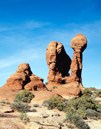 Sandstone Pillars, Arches National Park, Utah.. | Free public domain photo - 433869