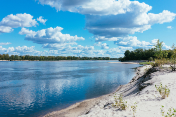 Sandy beach at the river 2 Sandy beach at the river 2
