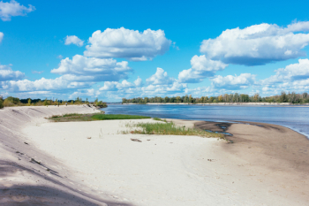 Sandy beach at the river 3 Sandy beach at the river 3