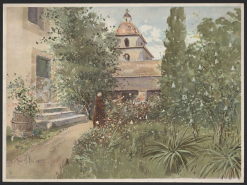 Santa Barbara Mission, garden scene | Free Photo - rawpixel Santa Barbara Mission, garden scene | Free Photo - rawpixel