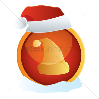 Santa cap button Santa cap button