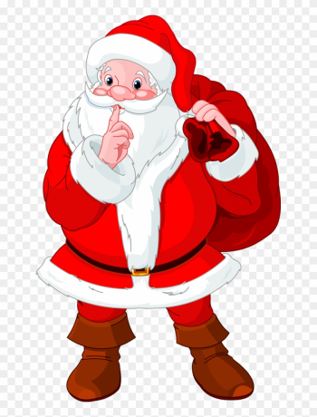 Santa Claus Cartoon Christmas Clip Art Images On A - Santa Claus Secret Santa