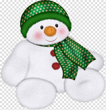 Santa Claus Christmas card Snowman , Snowman Green Hat transparent background PNG clipart