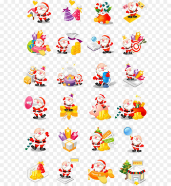 Santa Claus Christmas - Cartoon Christmas vector elements Santa Claus Christmas - Cartoon Christmas vector elements