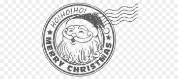 Santa Claus Christmas - Christmas Santa Claus postmark vector material 