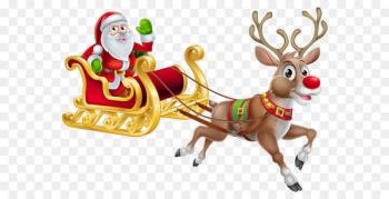 Santa Claus Christmas decoration Christmas Eve Santa suit - Transparent Christmas Santa and Sledge PNG Clipart 