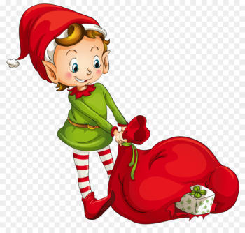 Santa Claus, Christmas Elf, Christmas Day, Cartoon, Fictional Character PNG