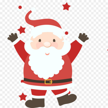 Santa Claus Christmas Illustration - Happy Santa Claus vector 