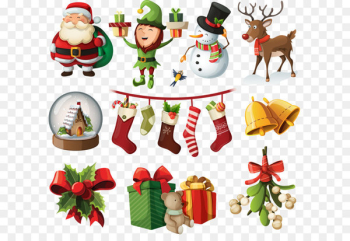 Santa Claus Christmas ornament Christmas tree - Christmas elements 