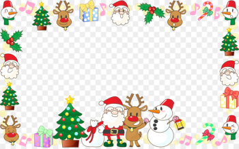 Santa Claus Christmas ornament Illustration - Santa Claus Christmas decoration border frame 