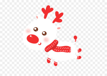 Santa Claus Christmas Reindeer Clip art - Christmas elk tag 