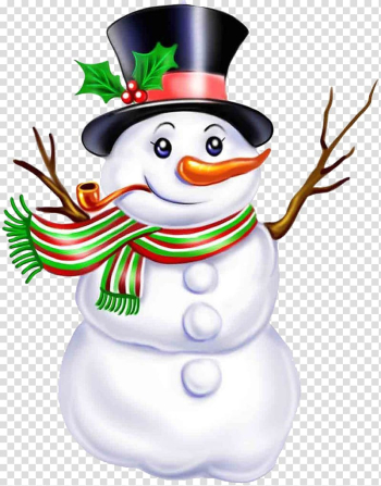 Santa Claus Christmas Snowman , Smoking snowman transparent background PNG clipart