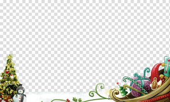 Santa Claus Christmas tree New Year Beautiful Christmas, Christmas Posters transparent background PNG clipart
