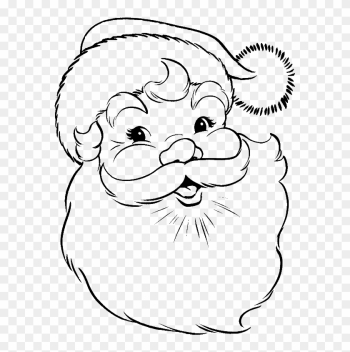 Santa Claus Face Coloring Pages Face Of Santa Claus - Draw Santa Claus Face