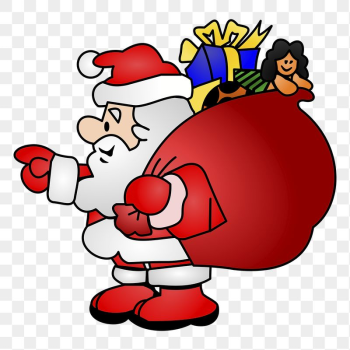 Santa Claus png sticker, transparent | Free PNG - rawpixel