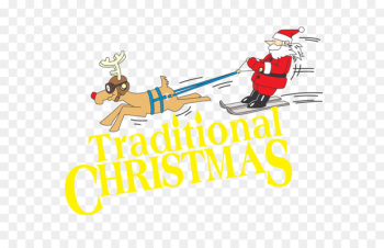 Santa Claus Reindeer Christmas Illustration - Ski Santa Santa Claus Reindeer Christmas Illustration - Ski Santa