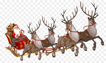 Santa Claus Reindeer Sled Clip art - Santa Sled Cliparts Santa Claus Reindeer Sled Clip art - Santa Sled Cliparts
