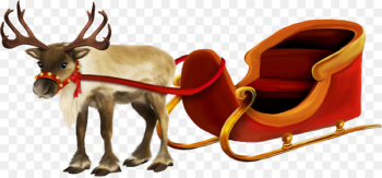Santa Claus Reindeer Sled Portable Network Graphics Rudolph - santa claus 