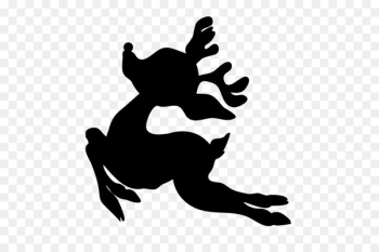 Santa Claus Rudolph Reindeer Silhouette Pattern - santa claus 