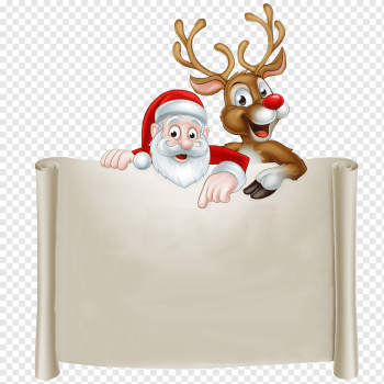 Santa Claus's reindeer Rudolph Santa Claus's reindeer Christmas, Santa, mammal, holidays, vertebrate png