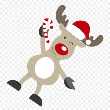 Santa Claus's reindeer Santa Claus's reindeer Christmas card - Cartoon Christmas reindeer vector material blink 