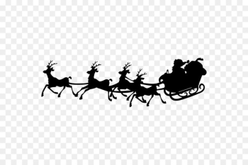 Santa Claus Silhouette Sled Clip art - santa claus Santa Claus Silhouette Sled Clip art - santa claus