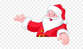 Santa Claus Xmas Clip Art Images On A Transparent Background - Santa Face Transparent Background Clipart