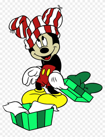 Santa Clipart Goofy - Mickey Mouse And Minnie Mouse - Free ...