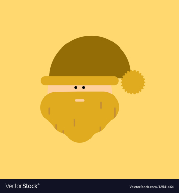 Santa head Santa Claus face vector image Santa head Santa Claus face vector image