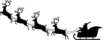 Santa Sleigh Clipart Black And White (93+ images in Collection) Page 2