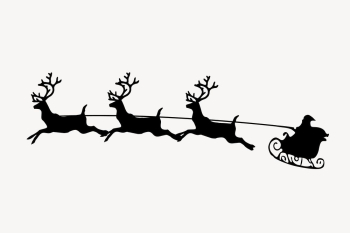 Santa sleigh drawing, Christmas illustration | Free Vector - rawpixel Santa sleigh drawing, Christmas illustration | Free Vector - rawpixel