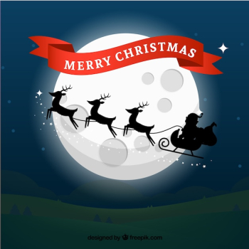 santa sleigh moonlight santa sleigh moonlight
