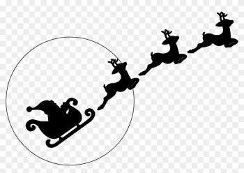 Santa Sleigh Reindeer Silhouette Png For Kids - Santa Reindeers Silhouette Png Santa Sleigh Reindeer Silhouette Png For Kids - Santa Reindeers Silhouette Png