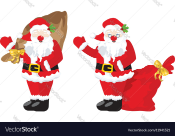 Santa with Sack vector image Santa with Sack vector image