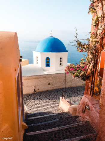 Santorini village | Free stock photo - 428442 Santorini village | Free stock photo - 428442