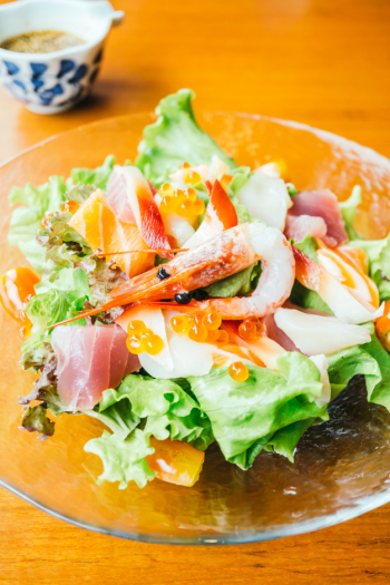 Sashimi salad Sashimi salad