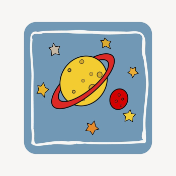 Saturn planet clipart, cute space | Free PSD - rawpixel Saturn planet clipart, cute space | Free PSD - rawpixel