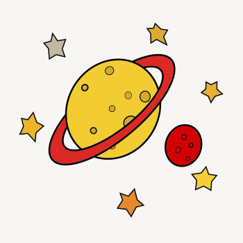 Saturn planet clipart, cute space | Free PSD - rawpixel Saturn planet clipart, cute space | Free PSD - rawpixel